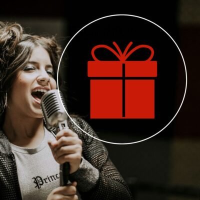 Tarjeta Regalo Clase de Canto Profe Mev